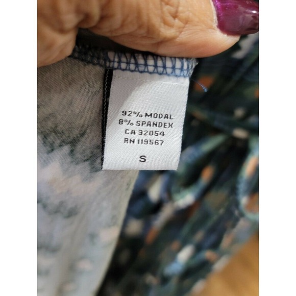 Rachel Pally Women's Multicolor Modal Sleeveless V-Neck Long Maxi Dress Size S - Picture 9 of 11